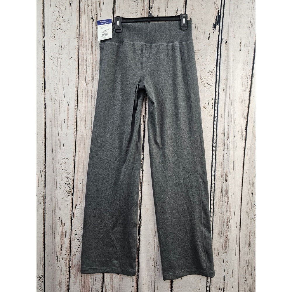 Champion SmoothTec Semi Fit Pant Womens Large Granite Heather Grey Wide Leg NEW - Picture 3 of 8